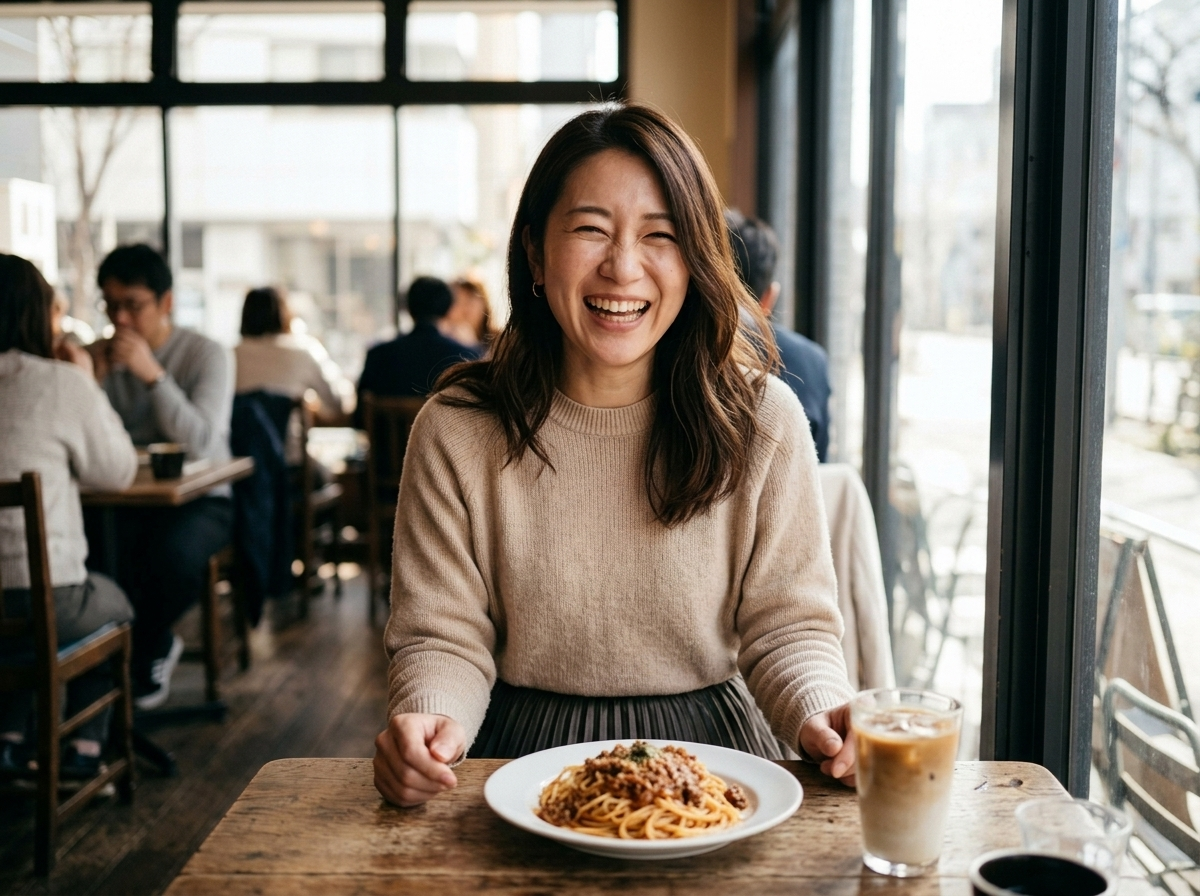ハッピーメールで知り合った保育士のあやちゃんとカフェランチ
